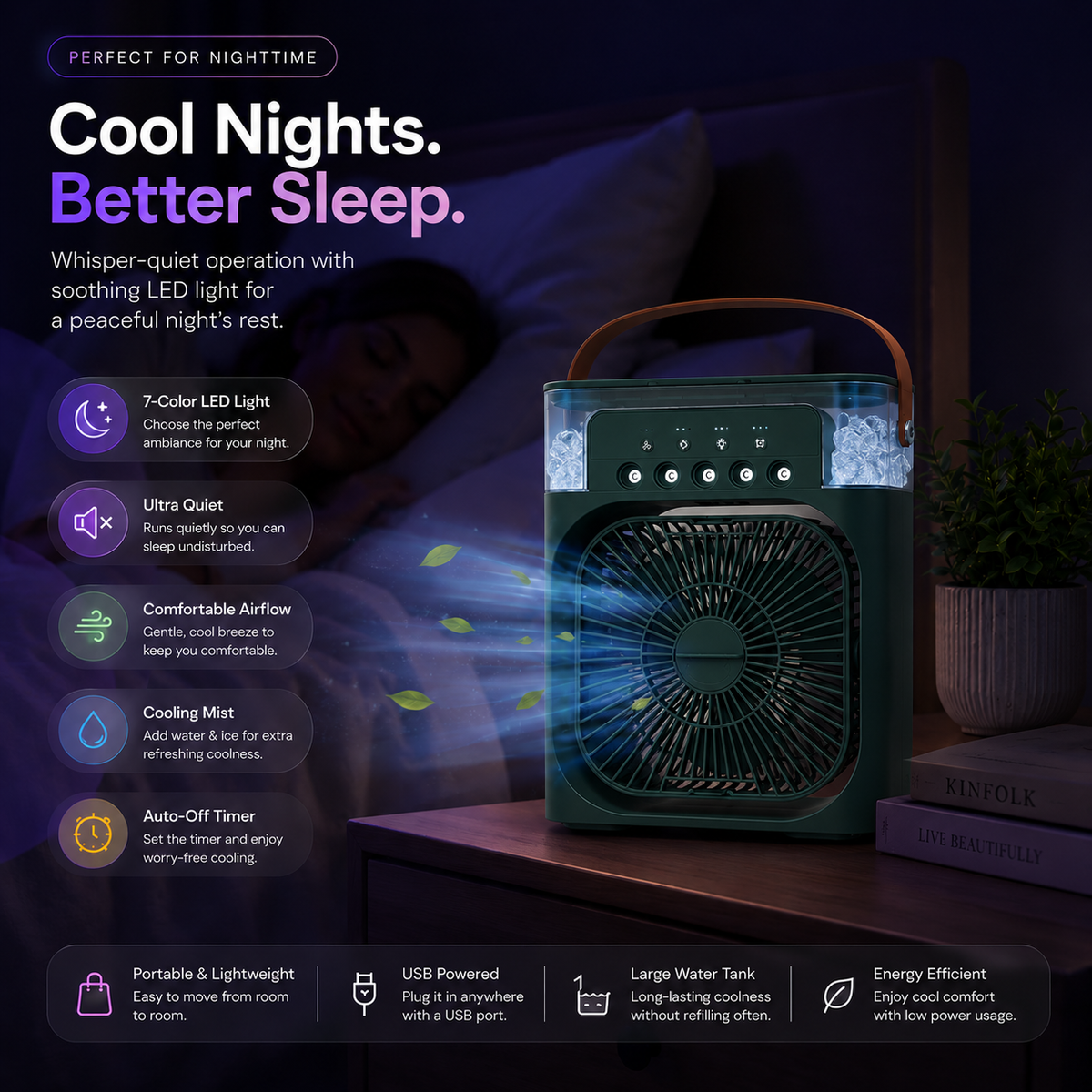 Aircofan — USB Desk Misting Fan