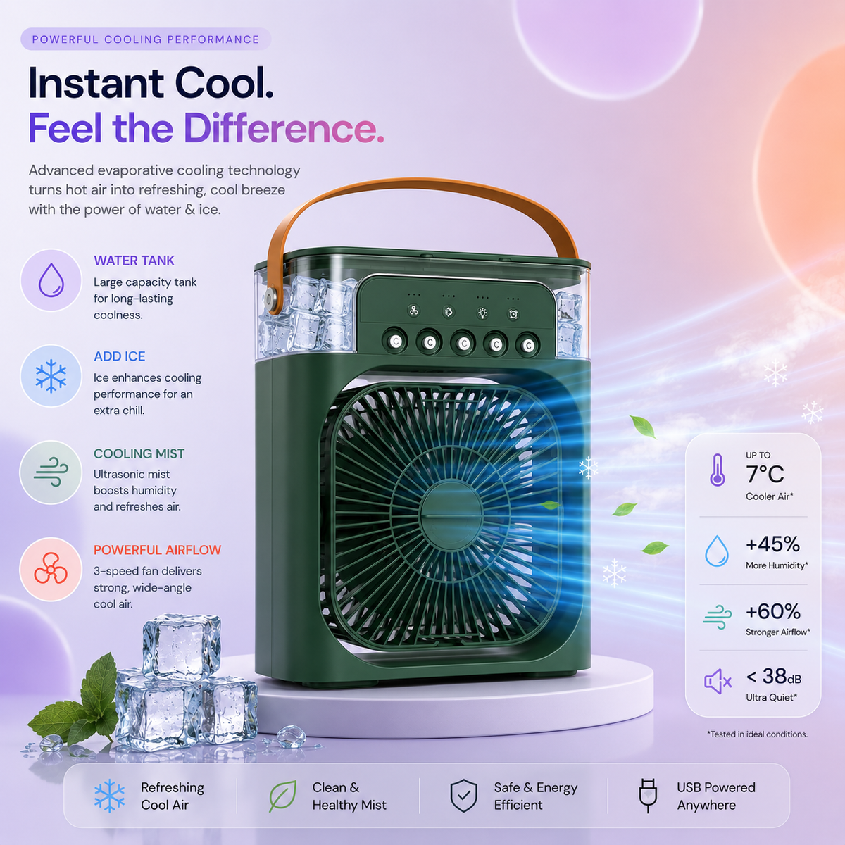 Aircofan — USB Desk Misting Fan